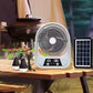 Abanico Solar Recargable Portátil 8