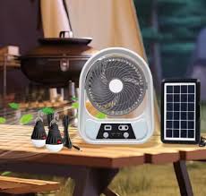 Abanico Solar Recargable Portátil 8
